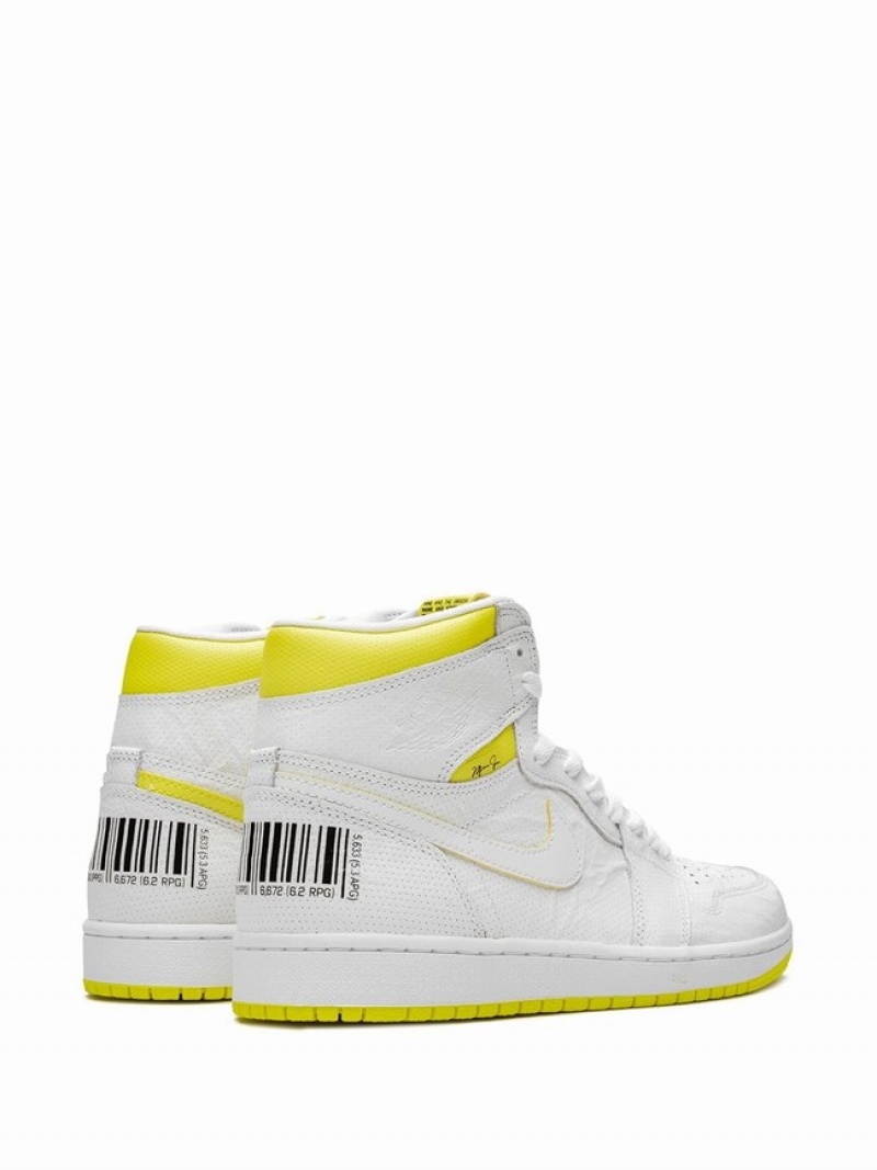 Nike First Class Flight White Women's Air Jordan 1 White | HGFBUNV-37