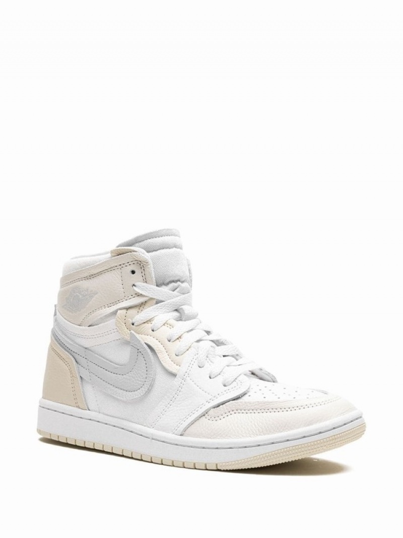 Nike High Coconut Milk Women's Air Jordan 1 White / Beige / Grey | ISTFVDL-37