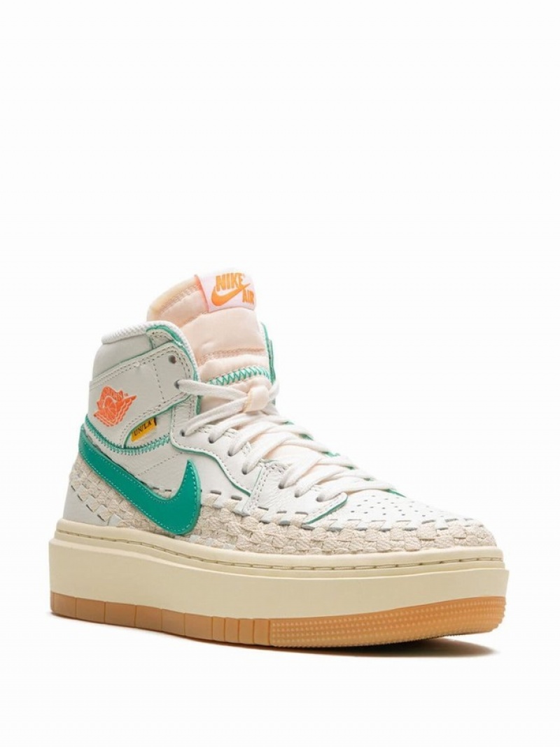 Nike High Elevate Union x Bephies Beauty Supply Women's Air Jordan 1 White / Green | SKXZFQI-28