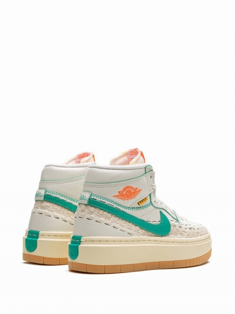 Nike High Elevate Union x Bephies Beauty Supply Women's Air Jordan 1 White / Green | SKXZFQI-28