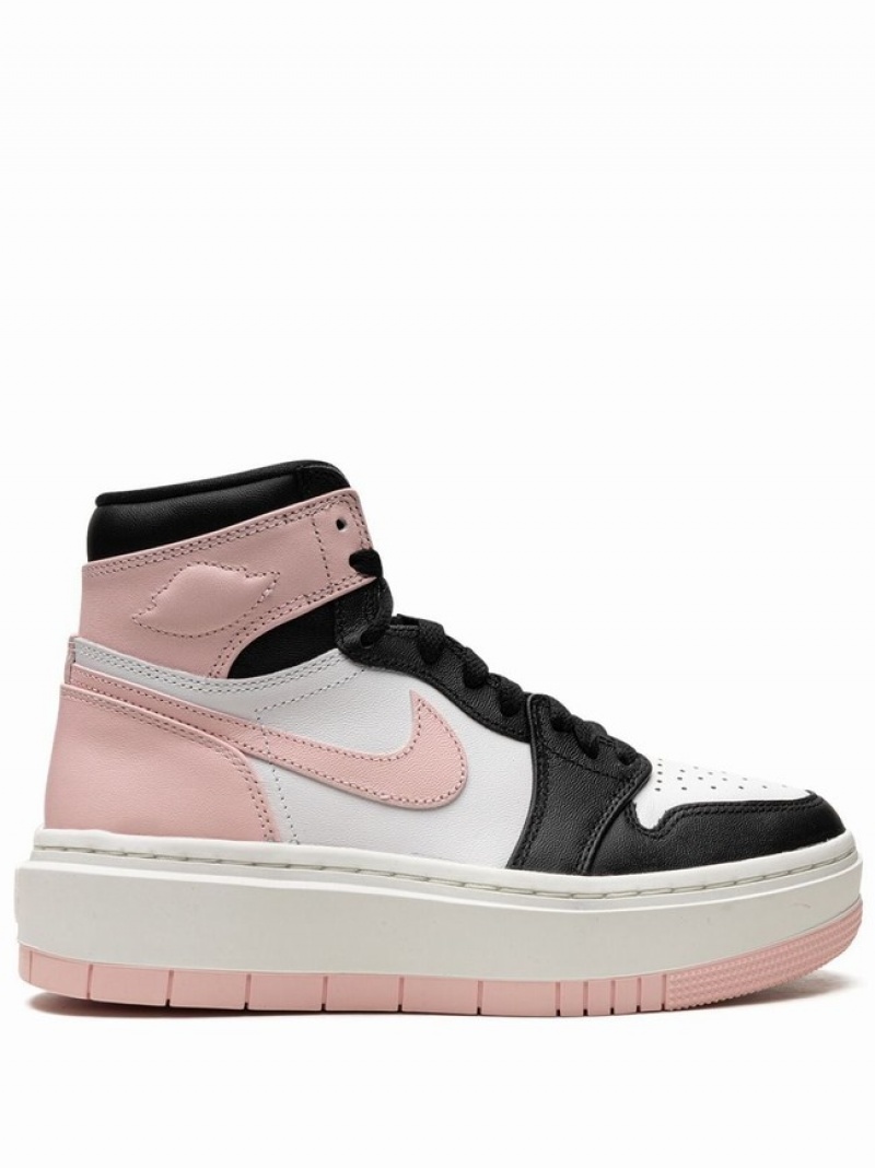 Nike High Elevate Women\'s Air Jordan 1 Pink / Black / White | KOYAHFJ-79