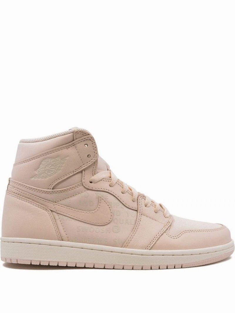 Nike High Men\'s Air Jordan 1 Pink | BIYEDQH-45