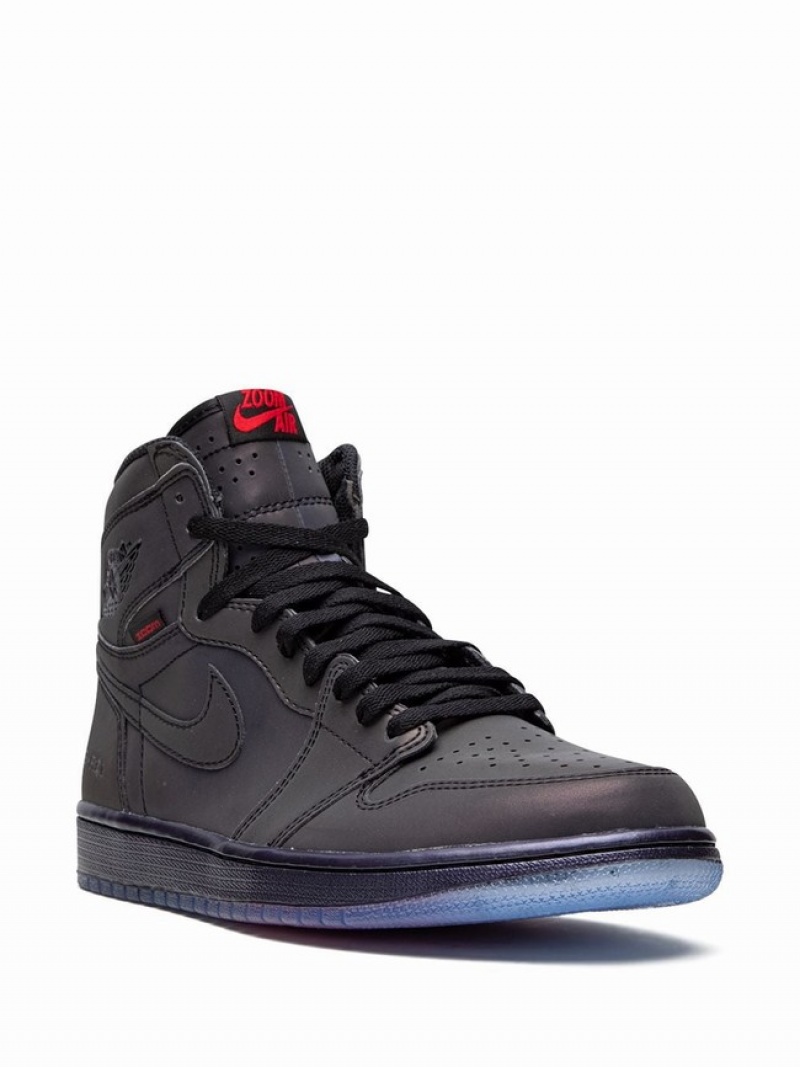 Nike High Zoom Fearless Men's Air Jordan 1 Black | UTHFKSP-45