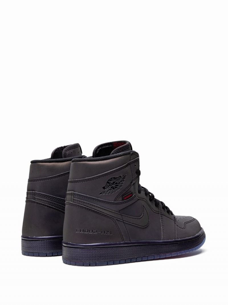 Nike High Zoom Fearless Men's Air Jordan 1 Black | UTHFKSP-45