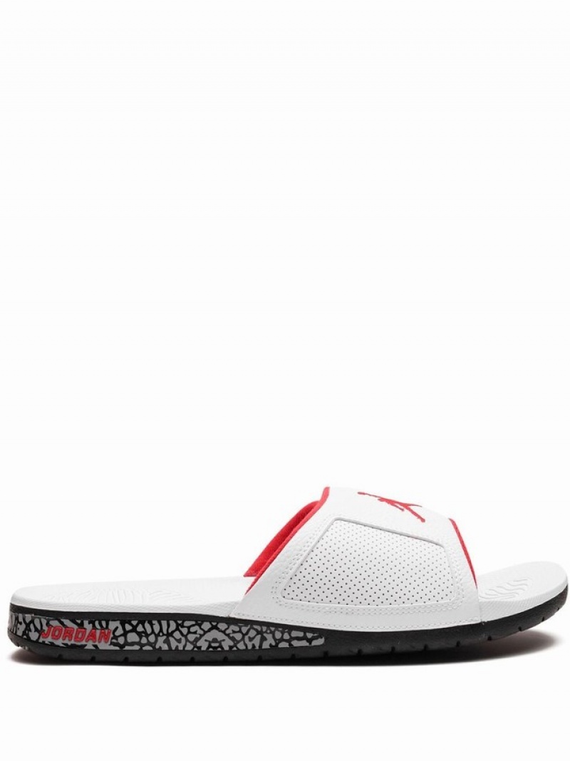 Nike Hydro 3 Men\'s Air Jordan Hydro White / Red | FAPLWNR-54