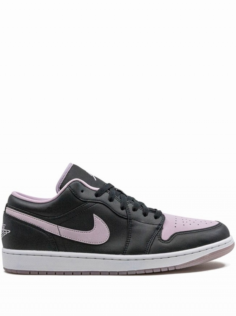 Nike Jordan 1 Low SE/Iced Lilac Men\'s Air Jordan 1 Black / Purple | GAFRCMZ-61