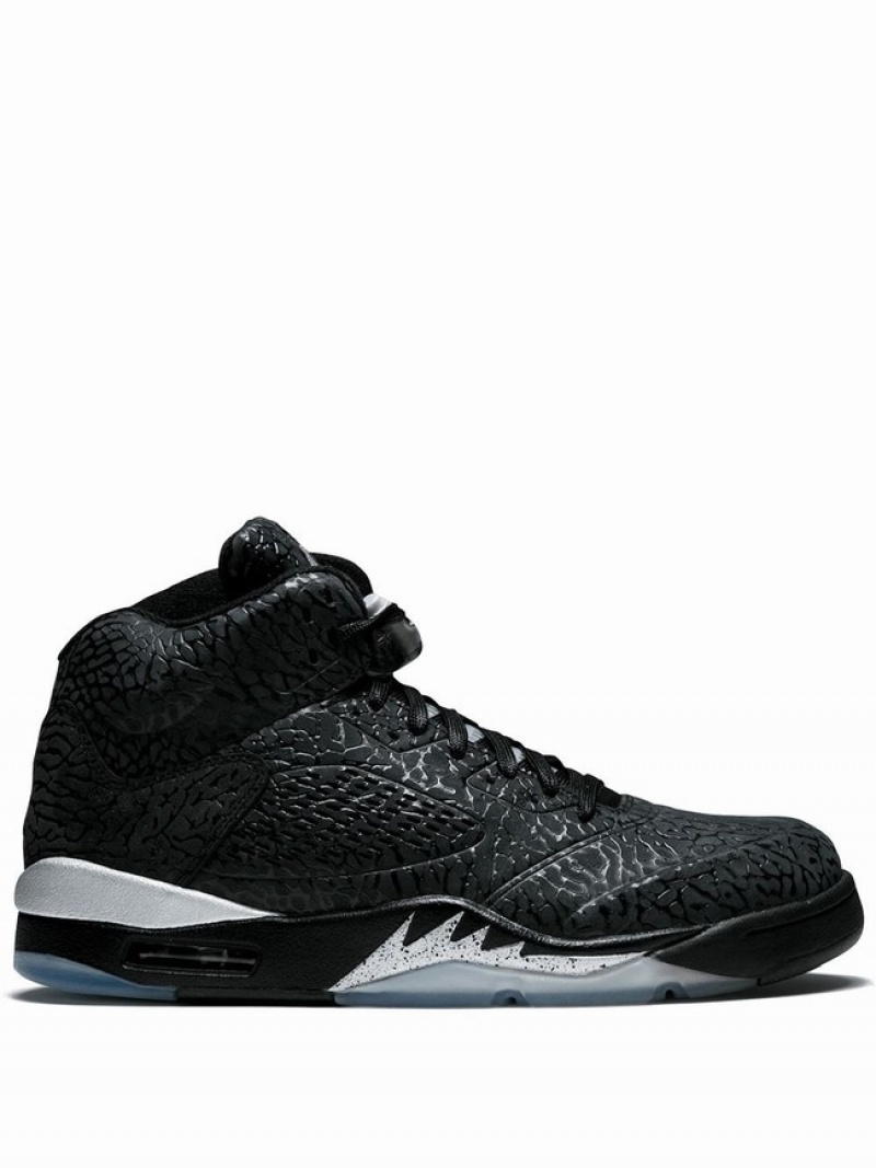 Nike Lab5 Silver Men\'s Air Jordan 3 Black | WYQNGHM-34