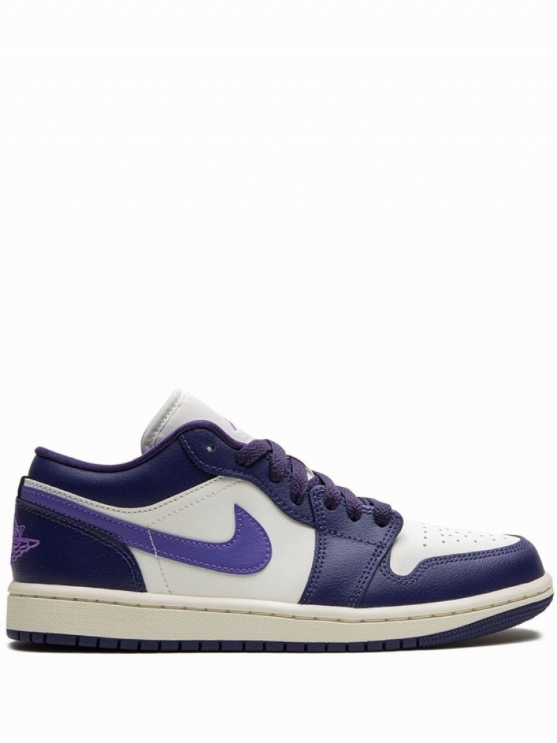 Nike Low Action Grape Women\'s Air Jordan 1 Purple | UQORAEZ-86