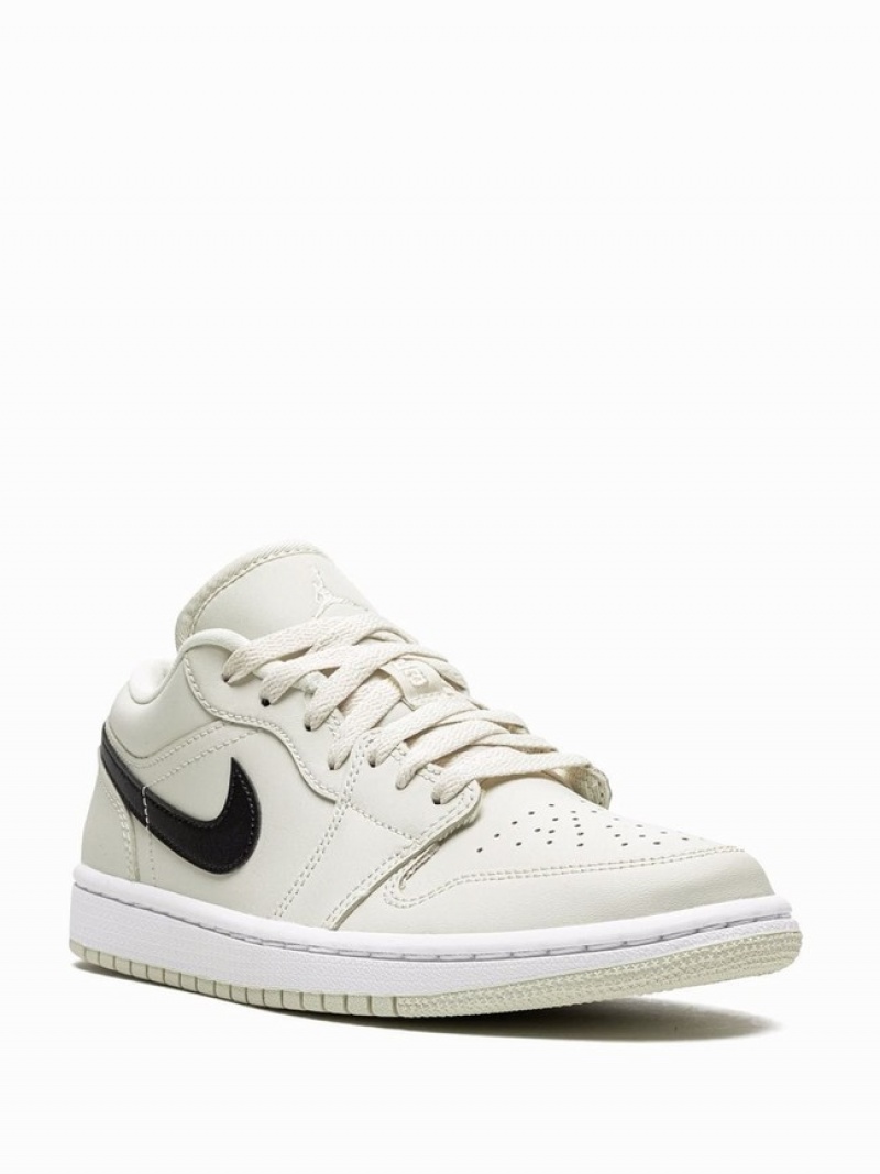 Nike Low Coconut Milk Women's Air Jordan 1 White | UJBWEZS-73