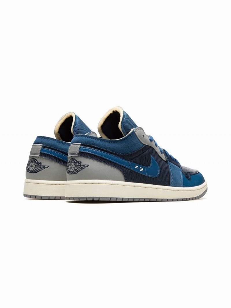 Nike Low Craft Obsidian Men's Air Jordan 1 Black / Blue | HGYPBLV-51