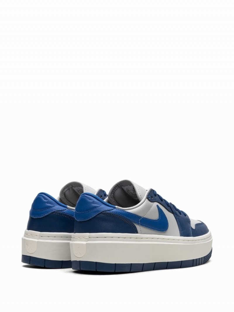 Nike Low Elevate Georgetown Women's Air Jordan 1 White / Blue | YVXMNKQ-63