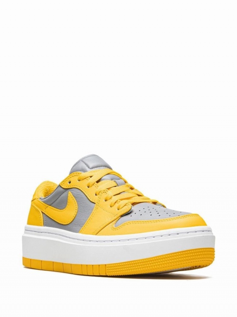 Nike Low Elevate Varsity Maize Women's Air Jordan 1 Yellow / Grey | WXQOJUN-21