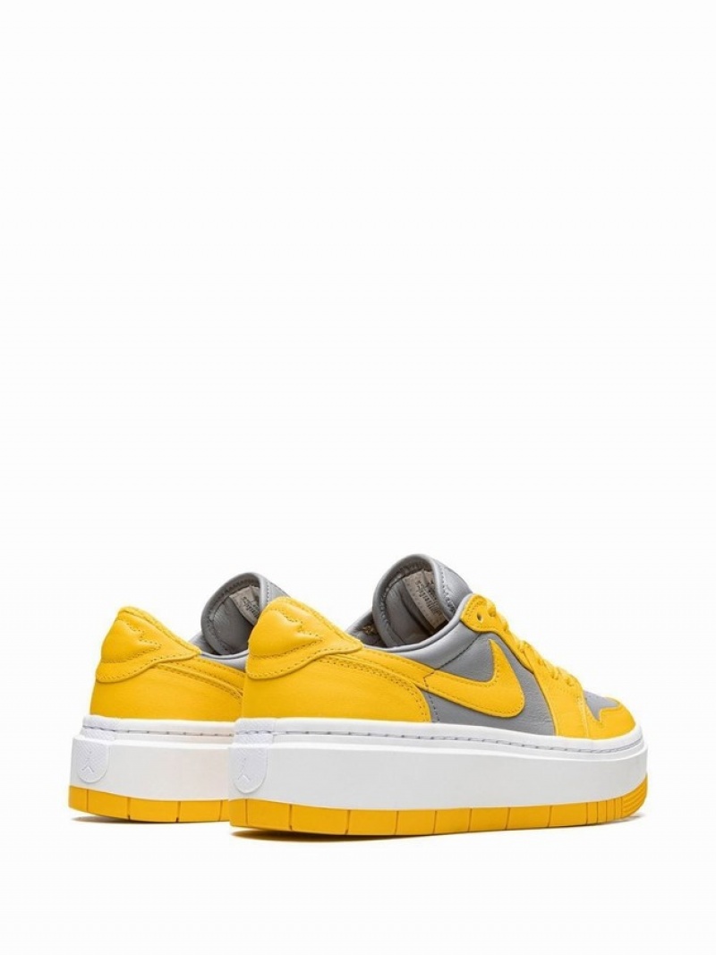 Nike Low Elevate Varsity Maize Women's Air Jordan 1 Yellow / Grey | WXQOJUN-21