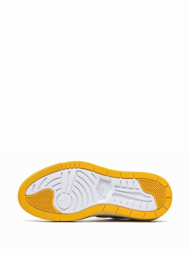 Nike Low Elevate Varsity Maize Women's Air Jordan 1 Yellow / Grey | WXQOJUN-21