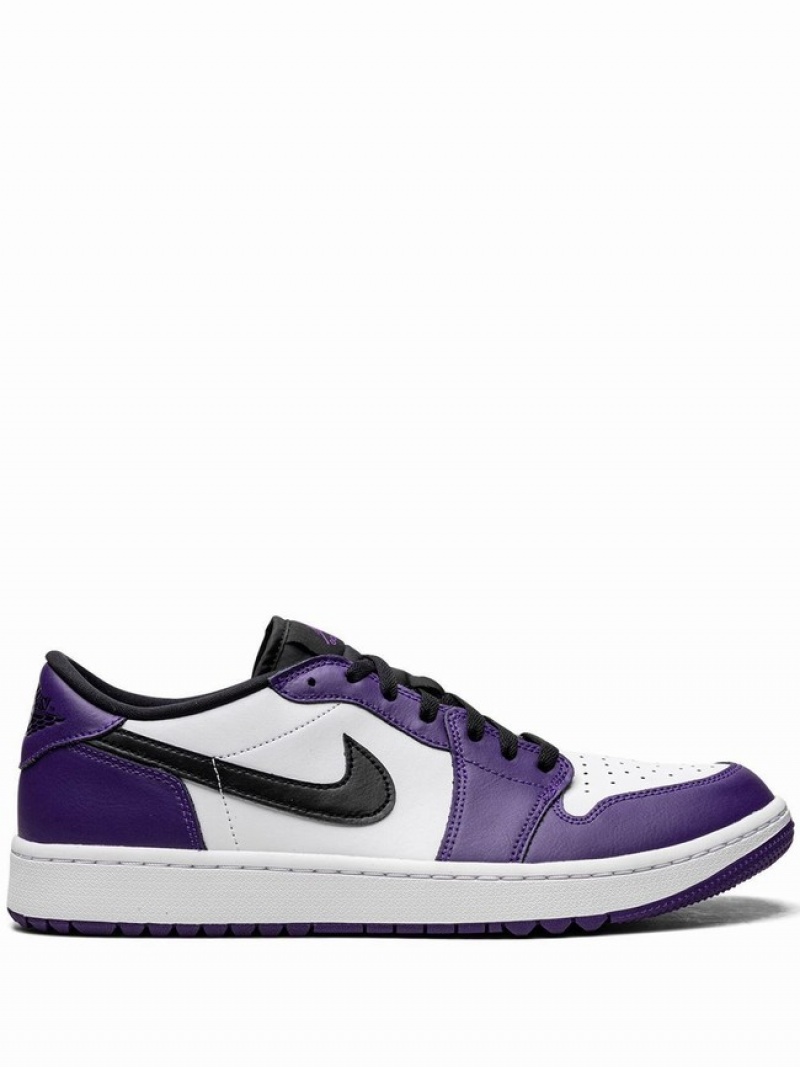 Nike Low Golf Court Women\'s Air Jordan 1 Purple | CLGAUKR-91