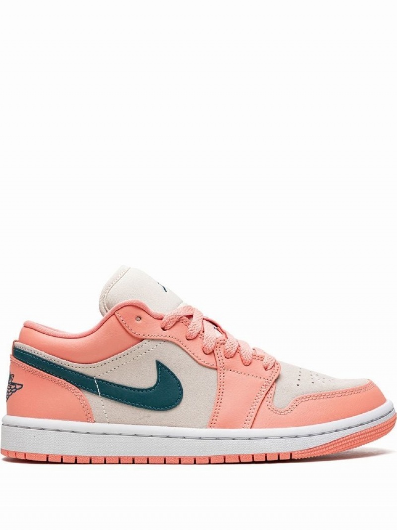 Nike Low Light Madder Root Women\'s Air Jordan 1 Pink / White | SNUMWQG-68