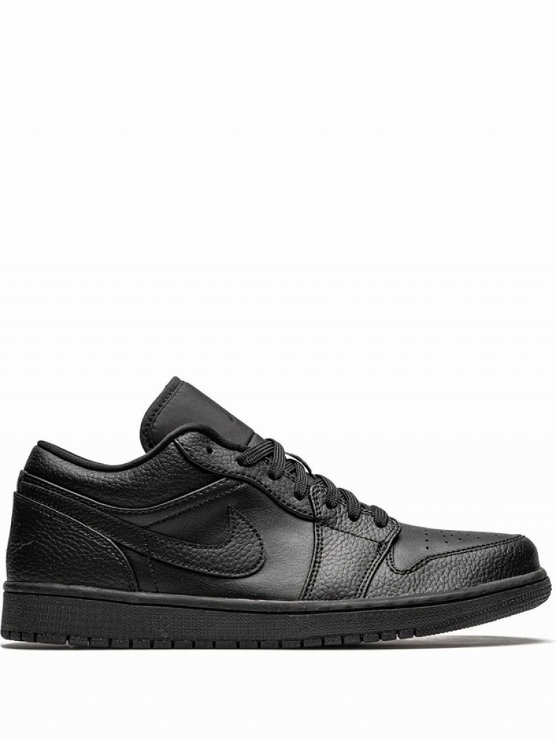 Nike Low Men\'s Air Jordan 1 Black | TCWMXRF-18