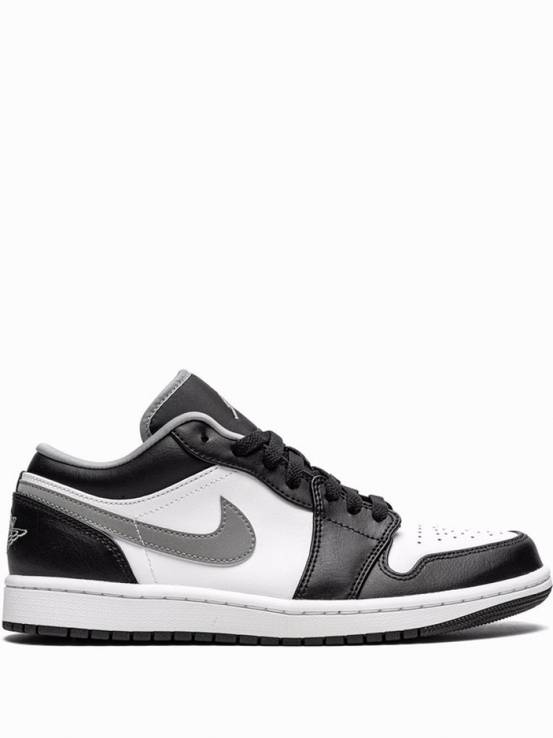 Nike Low Men\'s Air Jordan 1 Black / White | WYIDLPA-35