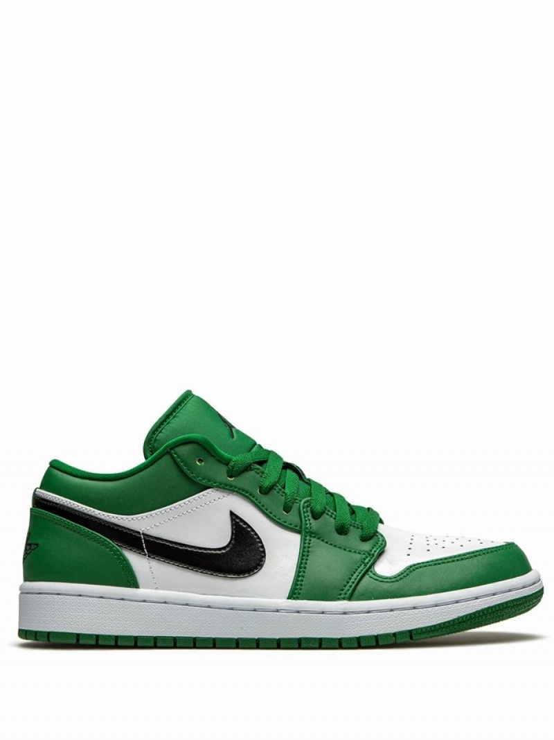 Nike Low Men\'s Air Jordan 1 Green / White | DUKVHGP-24