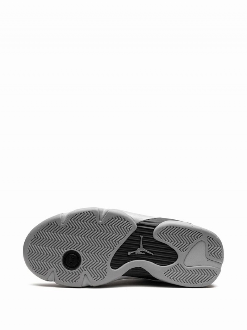 Nike Low Metallic Silver Women's Air Jordan 14 Silver / Black | QRAZOXK-53