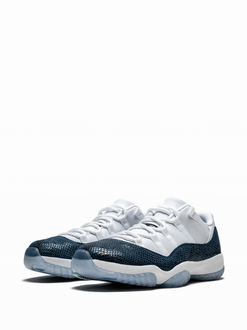 Nike Low Retro Blue Snakeskin Women's Air Jordan 11 Blue | SHUPILE-37