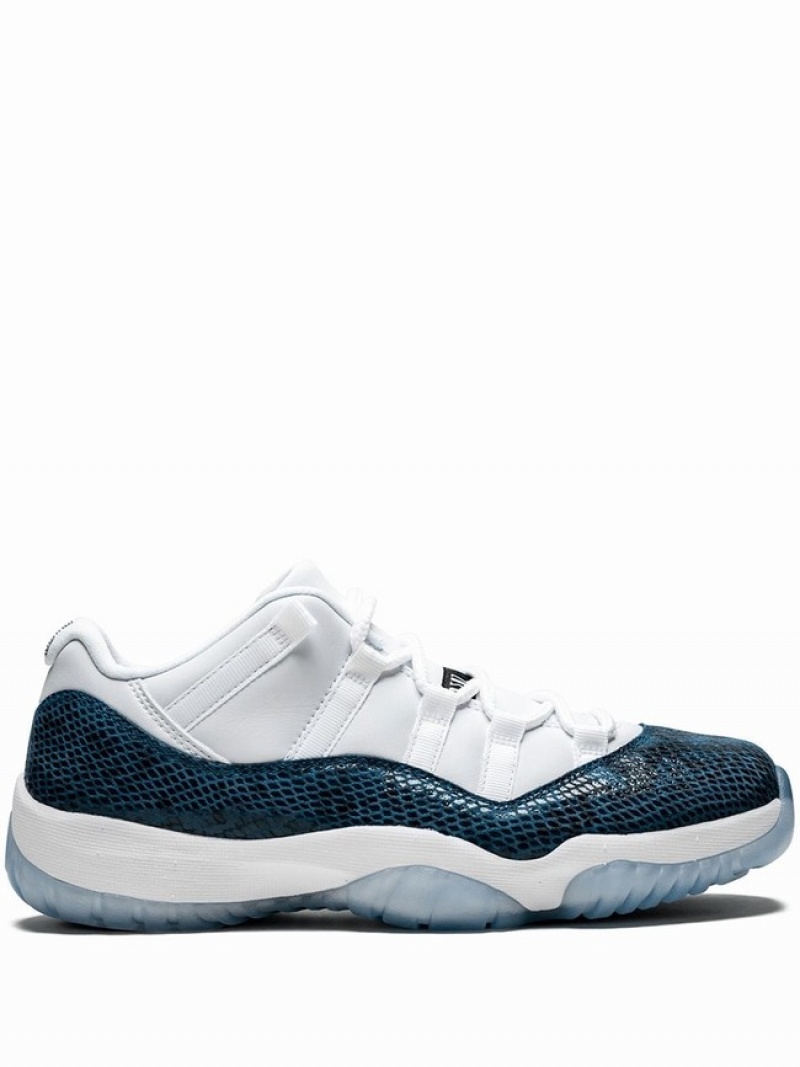 Nike Low Retro Blue Snakeskin Women\'s Air Jordan 11 Blue | SHUPILE-37