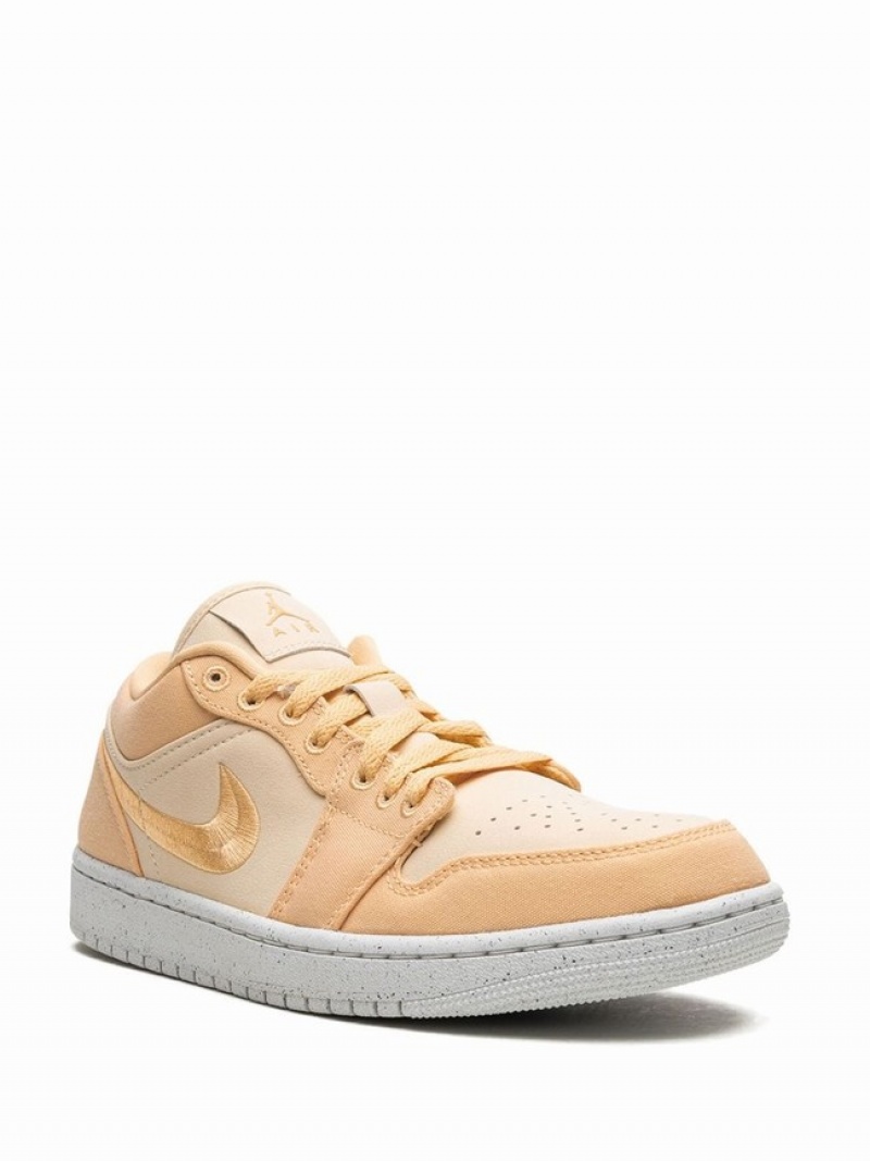 Nike Low SE Celestial Gold Women's Air Jordan 1 Light Orange | GXWABJS-08