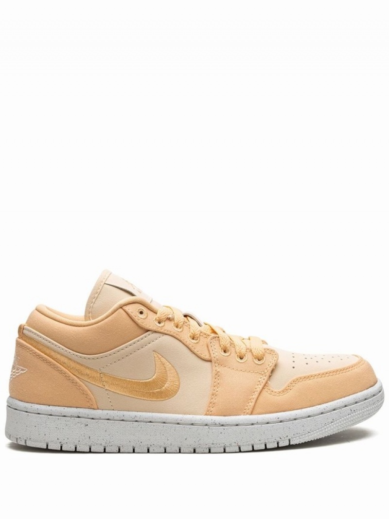 Nike Low SE Celestial Gold Women\'s Air Jordan 1 Light Orange | GXWABJS-08