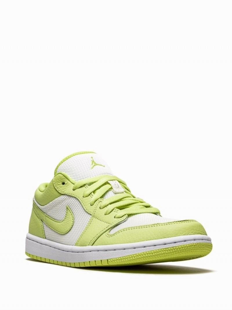 Nike Low SE Limelight Women's Air Jordan 1 White / Light Green | WZLNRTD-09