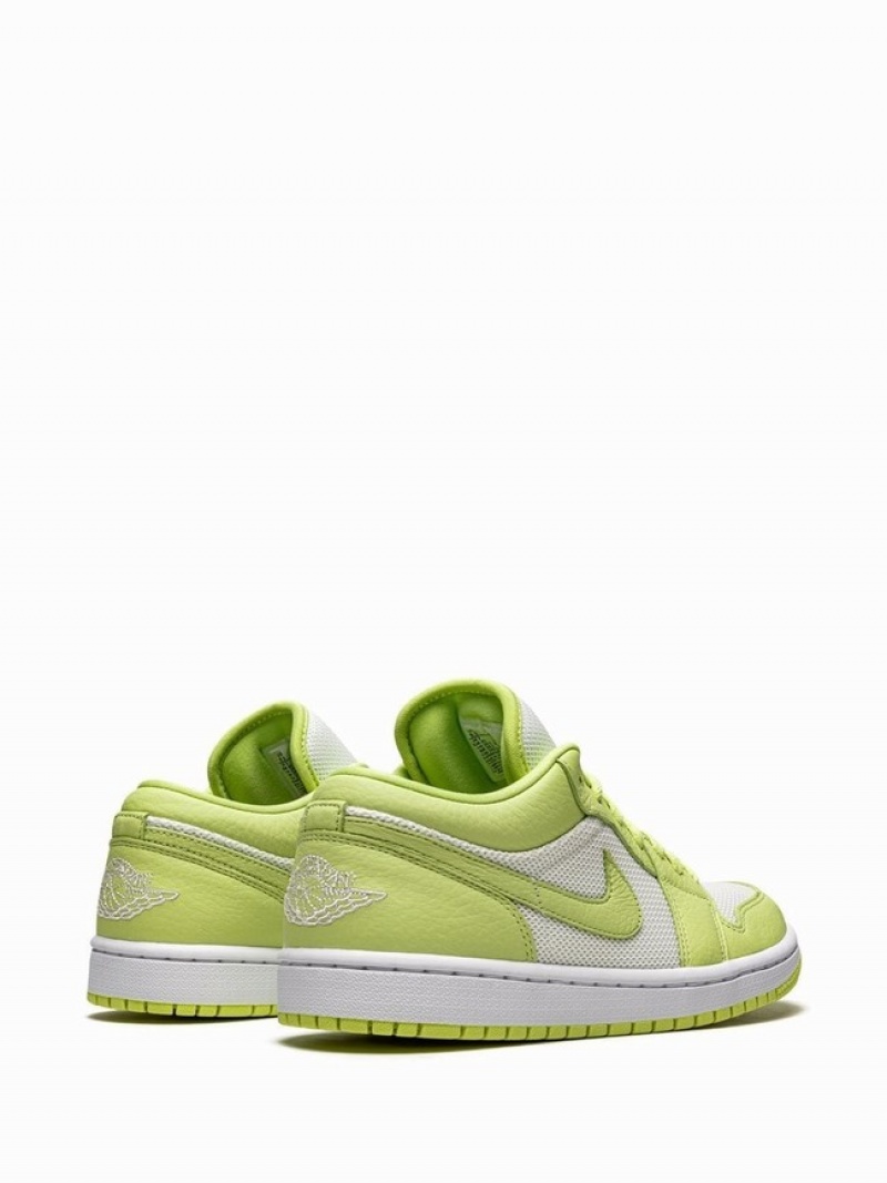 Nike Low SE Limelight Women's Air Jordan 1 White / Light Green | WZLNRTD-09