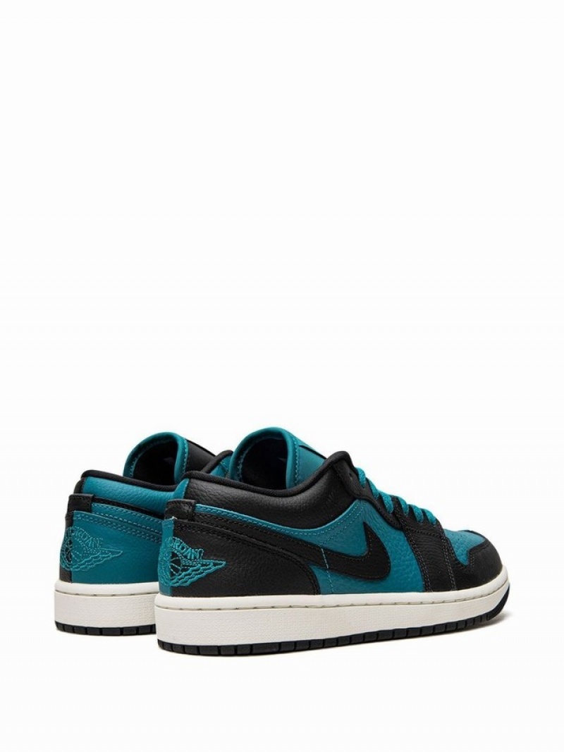 Nike Low Split Bright Spruce Women's Air Jordan 1 Black / Blue | JRANIUC-65