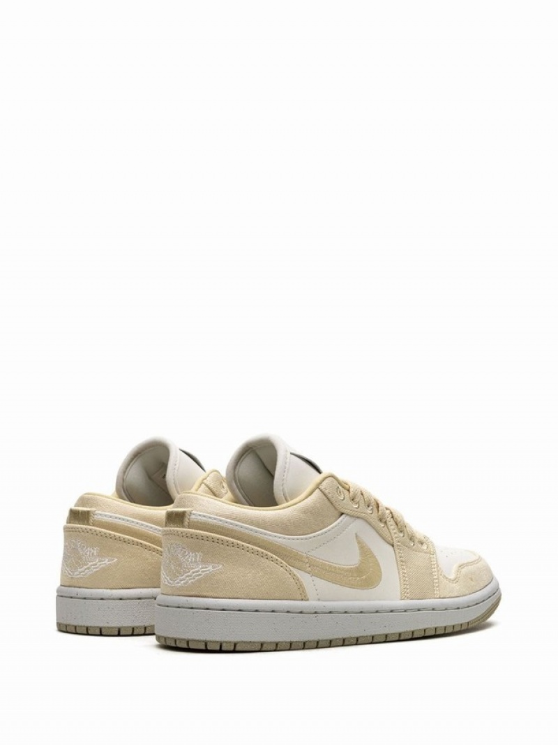 Nike Low Team Gold/Sail Women's Air Jordan 1 White / Beige | AXJLSWE-16