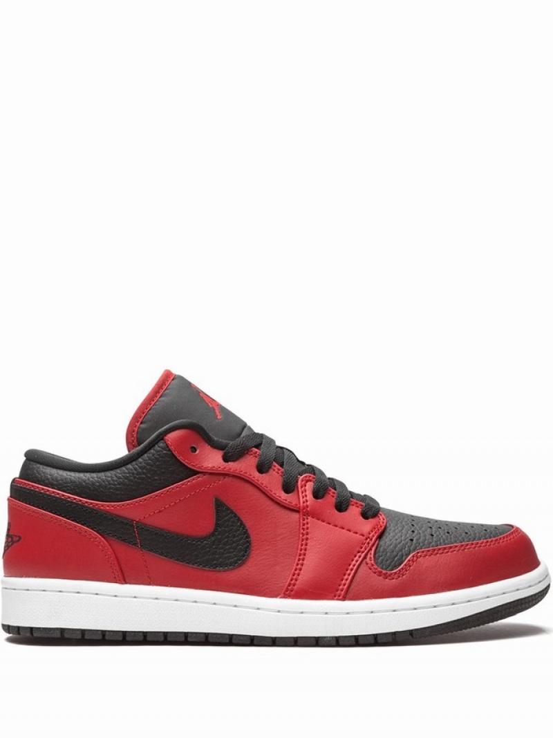 Nike Low Women\'s Air Jordan 1 Black / Red | QJBZPVC-02