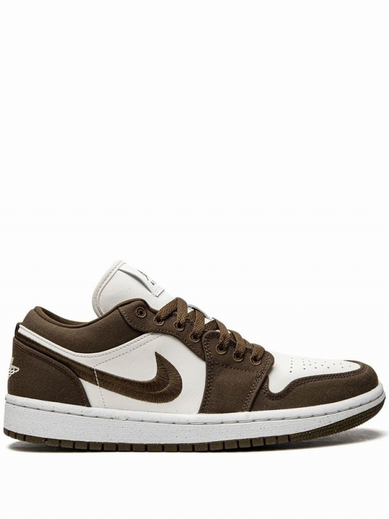 Nike Low Women\'s Air Jordan 1 Dark Olive | OBIEAUT-82