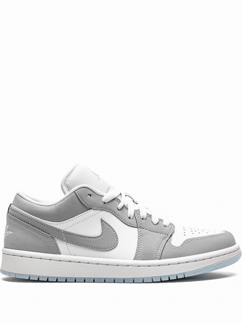 Nike Low Women\'s Air Jordan 1 White / Grey | HEJMDTX-79