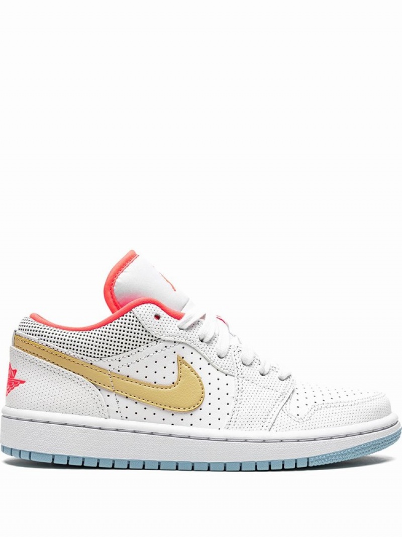 Nike Low Women\'s Air Jordan 1 White | VMEIJBR-05