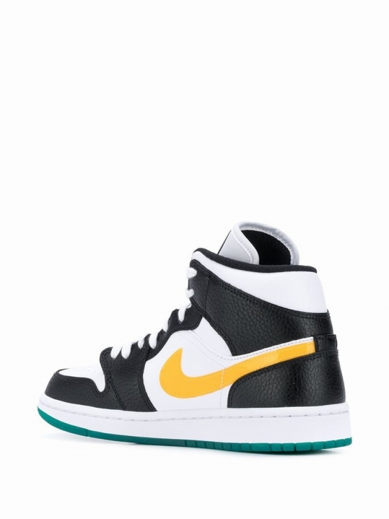 Nike Mid “Alternate Swooshes” Women's Air Jordan 1 White / Black | NSHTXOU-38