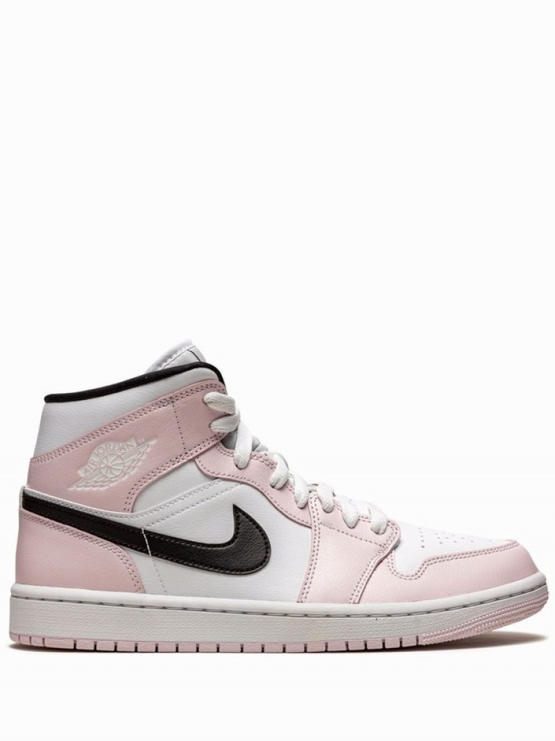 Nike Mid Barely Rose Women\'s Air Jordan 1 Rose | GBWJFEU-25