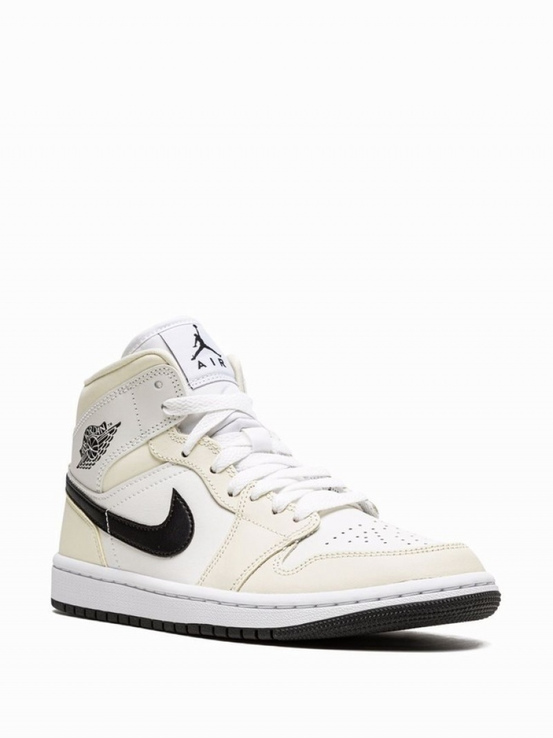 Nike Mid Coconut Milk Women's Air Jordan 1 White | OUDWGVF-85