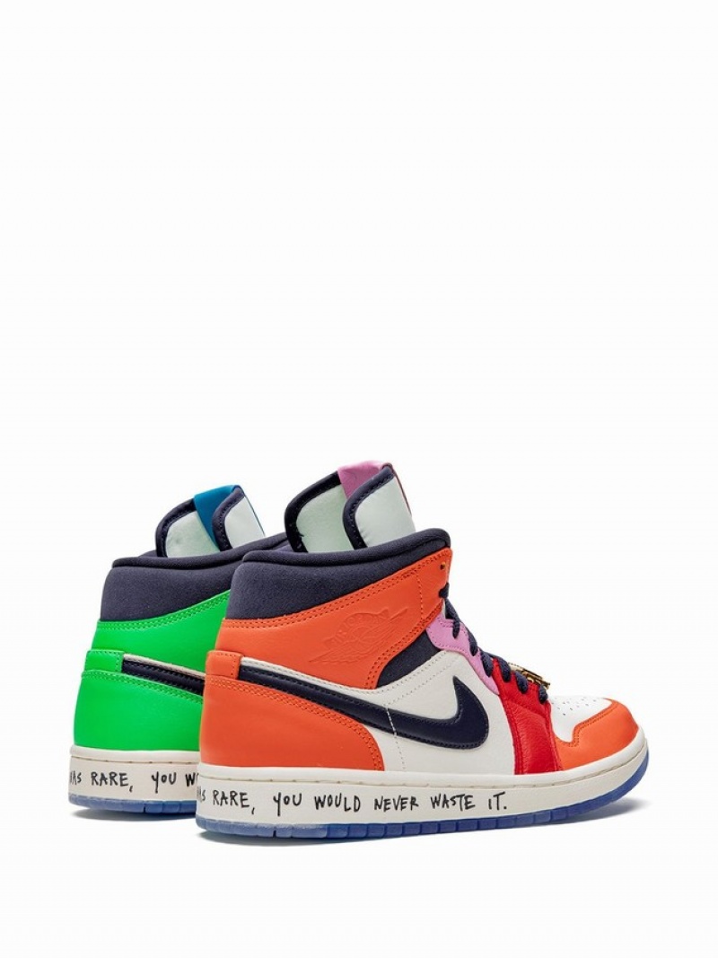 Nike Mid Melody Ehsani Women's Air Jordan 1 Multicolor | EUVSQZO-60