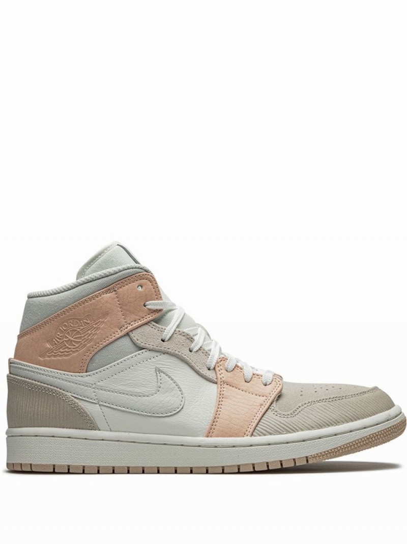 Nike Mid Milan Men\'s Air Jordan 1 Beige | AJOWGIK-03