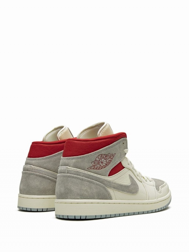 Nike Mid PRMtuff 20th Anniversary Men's Air Jordan 1 White | KZPMCDU-53