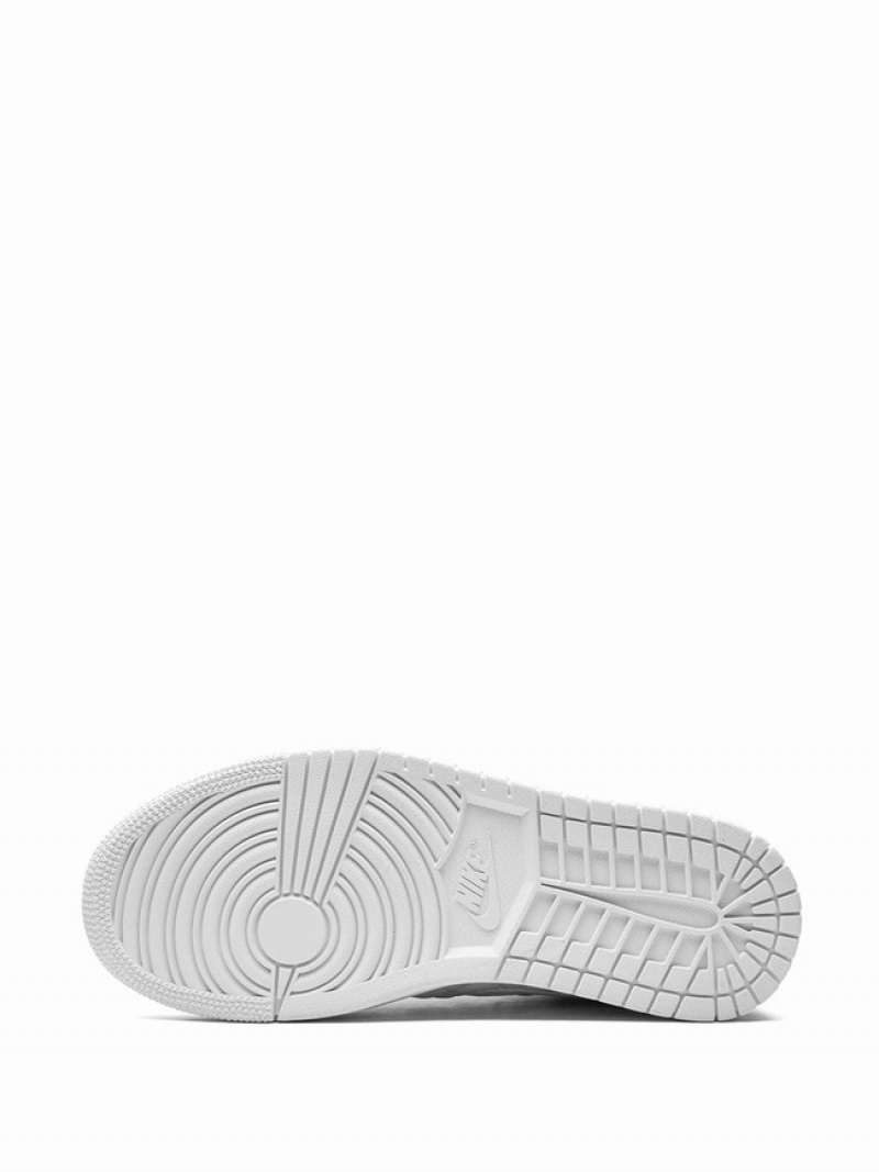 Nike Mid Quilted White Women's Air Jordan 1 White | TDYBCNV-05