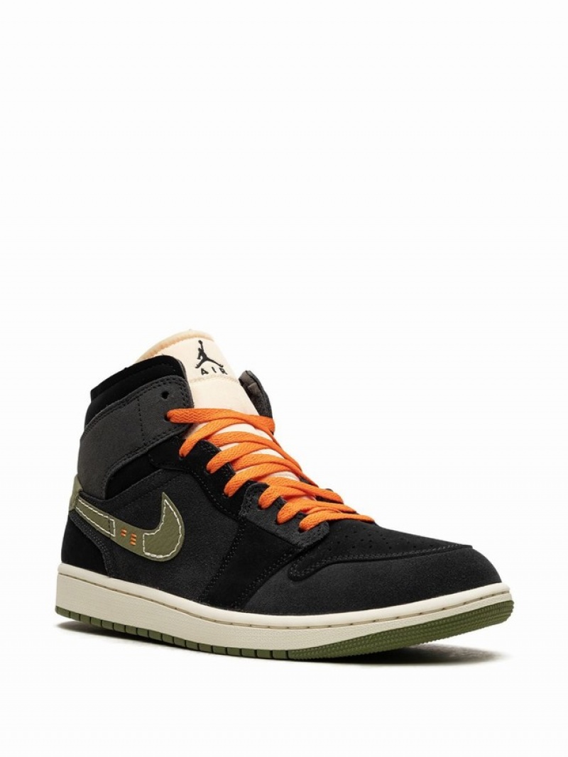 Nike Mid SE Craft Anthracite Men's Air Jordan 1 Black | TRAYSIN-90