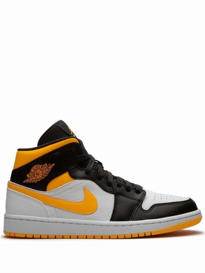 Nike Mid SE Laser/Black Women\'s Air Jordan 1 Orange / Black | LZDRPMV-21