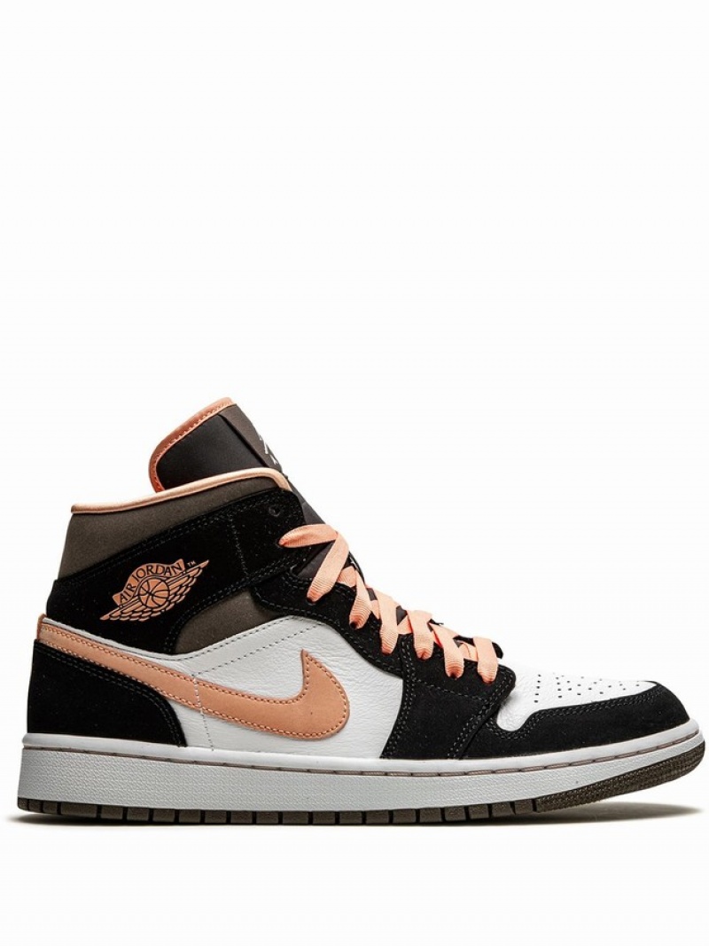 Nike Mid SE Peach Mocha Women\'s Air Jordan 1 Coral / Beige | FBNVWRJ-82