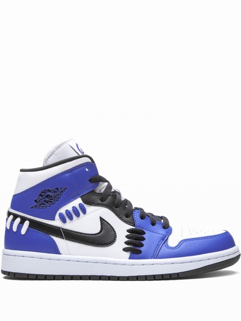 Nike Mid Sisterhood - Game Royal Women\'s Air Jordan 1 Blue | XCRZUFB-54