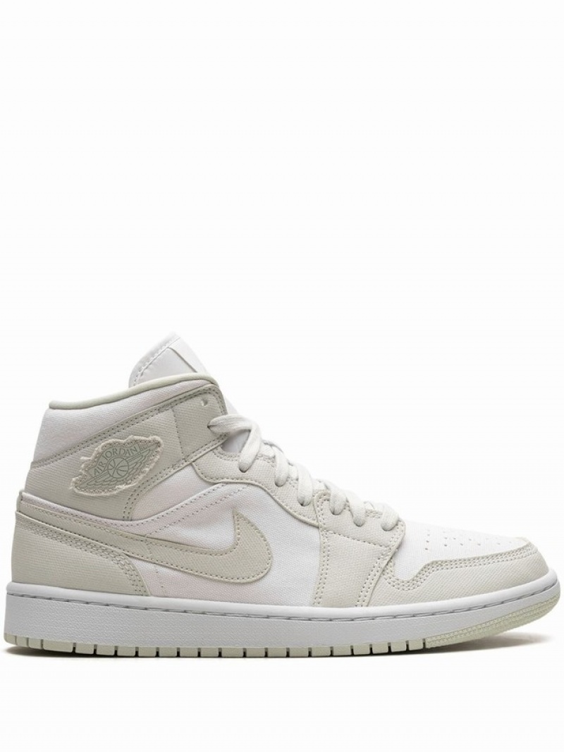 Nike Mid Spruce Aura Women\'s Air Jordan 1 White | HZFBUOE-02