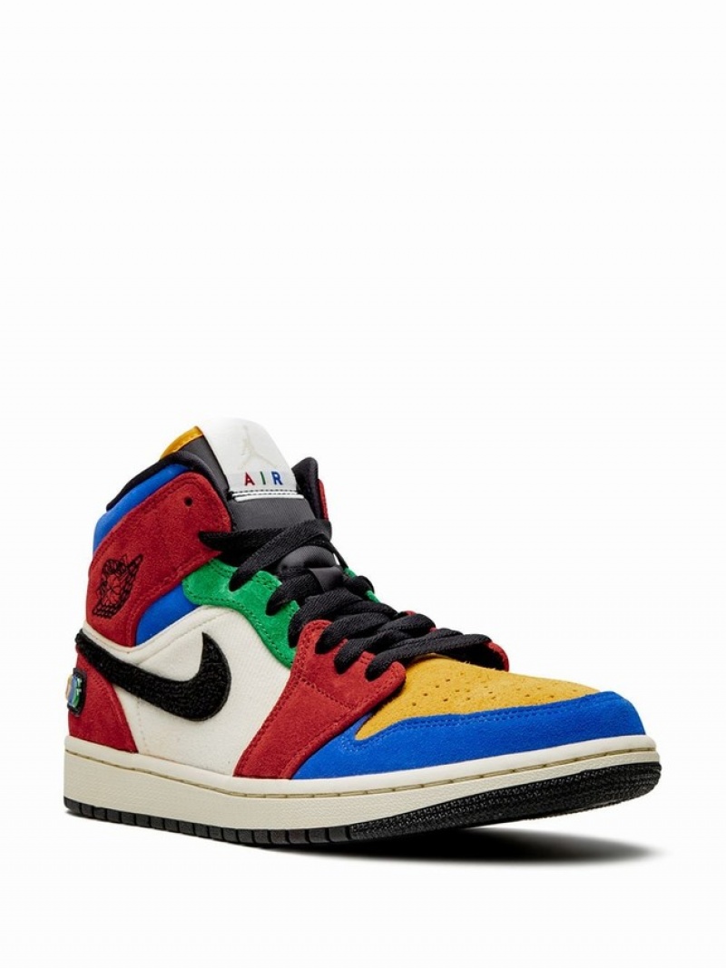 Nike Mid The Great-Fearless Men's Air Jordan 1 Multicolor | LCJROKI-83