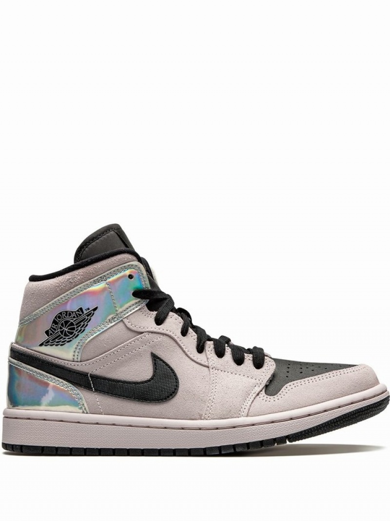 Nike Mid Women\'s Air Jordan 1 Grey | PETSZRF-89